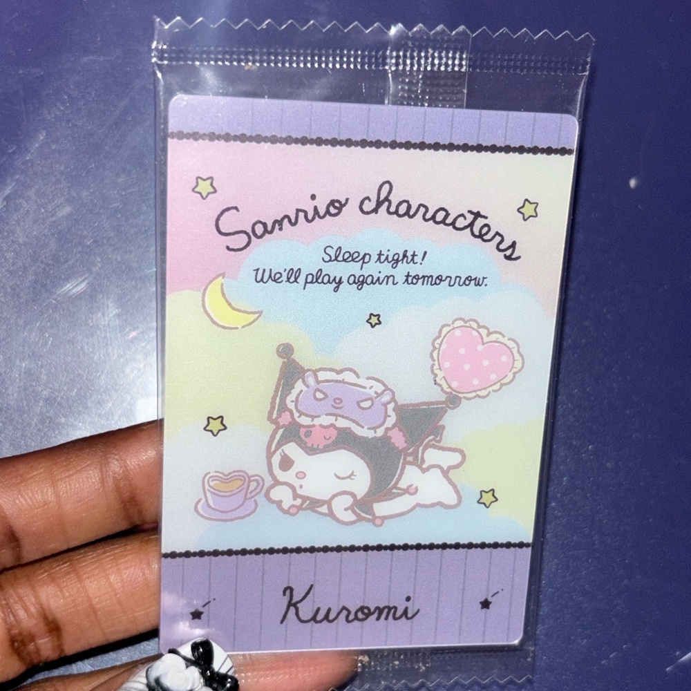 Sanrio Characters Sleep Time 2 Wafer Card [Kuromi]